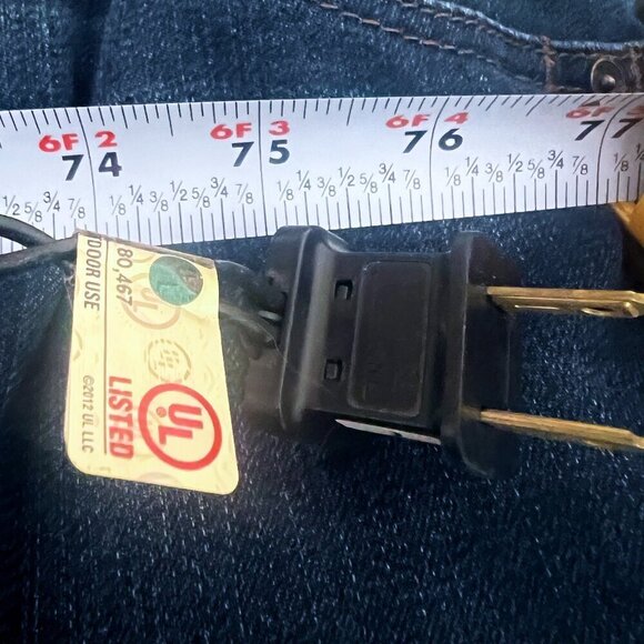 Home Garden Paper Lantern String Light Set Warm White Black Asian Novelty Accent - Picture 3 of 8